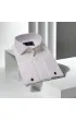 Slim Fit Kol Düğmeli Düz Renk Saten Erkek Gömlek 3GMK317020002