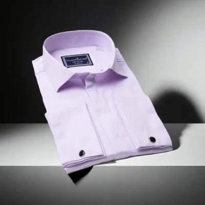 Slim Fit Kol Düğmeli Düz Renk Saten Erkek Gömlek 3GMK317020007 - Giovanni Fratelli