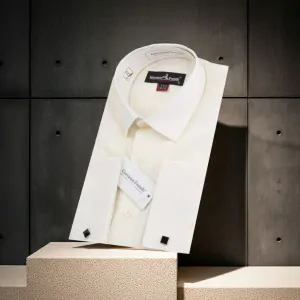 8 Drop Slim Fit Kol Düğmeli Düz Renk Erkek Gömlek 3GMK330313SAM