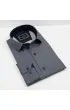 Slim Fit Uzun Kol Desenli Saten Gömlek 3GMK312478002