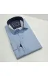Slim Fit Uzun Kol Desenli Saten Gömlek 3GMK312478003