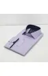 Slim Fit Uzun Kol Desenli Saten Gömlek 3GMK312478005