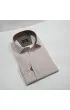 Slim Fit Uzun Kol Desenli Saten Gömlek 3GMK312478007