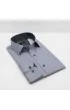 Slim Fit Uzun Kol Desenli Saten Gömlek 3GMK312478010