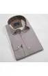 Slim Fit Uzun Kol Desenli Saten Gömlek 3GMK312478012