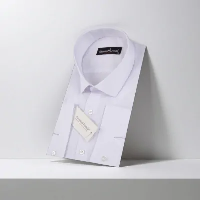 Slim Fit Uzun Kol Universal Manşet Düz Renk Erkek Gömlek 3GMK340408BYZ