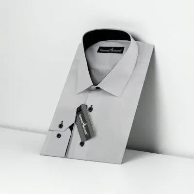 Slim Fit Uzun Kol Düz Renk Erkek Gömlek 3GMK310411002