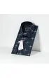 Slim Fit Uzun Kol Desenli Erkek Gömlek 3GMK310646035