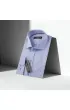Slim Fit Uzun Kol Desenli İtalyan Yaka Erkek Gömlek 3GMK310821005