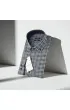 Slim Fit Uzun Kol Yaka Düğmeli Desenli Erkek Gömlek 3GMK310957011