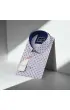Slim Fit Kısa Kol Dijital Baskılı Desenli Erkek Gömlek 3GMK311101004