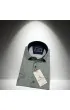 Slim Fit Kısa Kol Desenli Erkek Gömlek 3GMK361113006