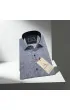 Slim Fit Kısa Kol Desenli Sıcak Baskı Erkek Gömlek 3GMK321154003