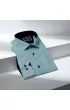Slim Fit Uzun Kol Desenli Erkek Gömlek 3GMK321178007