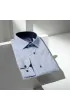 Slim Fit Uzun Kol Desenli Erkek Gömlek 3GMK331204002