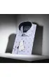 Slim Fit Uzun Kol Desenli Erkek Gömlek 3GMK311208009