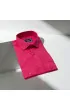 Slim Fit Saten Uzun Kol Universal Manşet Düz Renk Erkek Gömlek 3GMK321213008