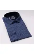 Slim Fit Uzun Kol Desenli Erkek Gömlek 3GMK321224006