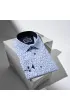 Slim Fit Uzun Kol Desenli Erkek Gömlek 3GMK321227002