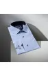Slim Fit Uzun Kol Desenli Erkek Gömlek 3GMK321229004