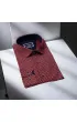 Slim Fit Uzun Kol Desenli Erkek Gömlek 3GMK321229008
