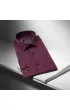 Slim Fit Uzun Kol Düz Renk Saten Erkek Gömlek 3GMK331244007