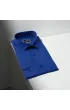 Slim Fit Uzun Kol Düz Renk Saten Erkek Gömlek 3GMK331244012