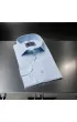 Slim Fit Uzun Kol Düz Renk Saten Erkek Gömlek 3GMK321255003