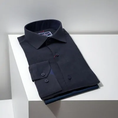 Slim Fit Uzun Kol Düz Renk Kaşmir Erkek Gömlek 3GMK311298007 - Giovanni Fratelli