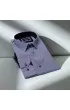 Slim Fit Uzun Kol Desenli Erkek Gömlek 3GMK311453003
