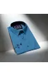 Slim Fit Uzun Kol Desenli Erkek Gömlek 3GMK311453006