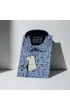Slim Fit Uzun Kol Desenli Erkek Gömlek 3GMK311490009