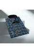 Slim Fit Uzun Kol Desenli Erkek Gömlek 3GMK311803011