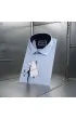 Slim Fit Uzun Kol Desenli Saten Gömlek 3GMK311509003