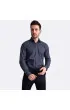 Slim Fit Uzun Kol Desenli Saten Gömlek 3GMK311524003