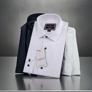 8 Drop Slim Fit Uzun Kol Düz Renk Jakar Erkek Gömlek 3GMK311528001