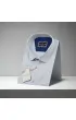 Büyük Beden Slim Fit Kısa Kol Desenli Armürlü Jakar Erkek Gömlek 4GMK311608003