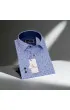 Slim Fit Uzun Kol Desenli Erkek Gömlek 3GMK312403001