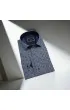 Slim Fit Uzun Kol Desenli Erkek Gömlek 3GMK312467002