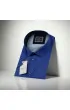 Büyük Beden Slim Fit Kısa Kol Dijital Baskılı Desenli Erkek Gömlek 4GMK311614010