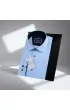 Slim Fit Uzun Kol Desenli Erkek Gömlek 3GMK311637004