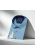 Büyük Beden Slim Fit Kısa Kol Desenli Erkek Gömlek 4GMK311702006
