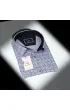 Büyük Beden Slim Fit Kısa Kol Desenli Erkek Gömlek 4GMK311743003