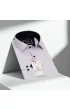 Slim Fit Uzun Kol Desenli Saten Erkek Gömlek 3GMK322150004