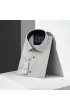 Slim Fit Kısa Kol Desenli Saten Erkek Gömlek 3GMK312154002