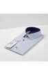 Slim Fit Kısa Kol Desenli Erkek Gömlek 3GMK312157001