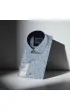 Slim Fit Kısa Kol Desenli Erkek Gömlek 3GMK312159003
