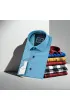 Slim Fit Kısa Kol Desenli Erkek Gömlek 3GMK312166004