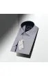 Slim Fit Uzun Kol Desenli Saten Gömlek 3GMK312179002