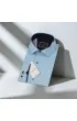 Slim Fit Uzun Kol Desenli Saten Gömlek 3GMMK312189008